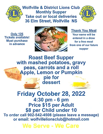 Poster for Roast Beef Take Out Supper