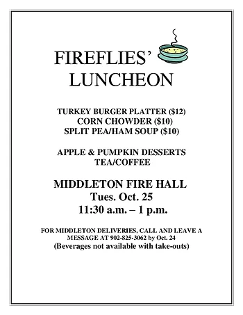 Poster for Fireflies Luncheon