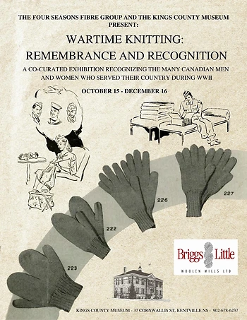 Poster for War Time Knitting: Remembrance and Recognition Opening