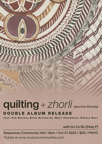 Poster for Quilting & Ken Shorley Double Album Release!