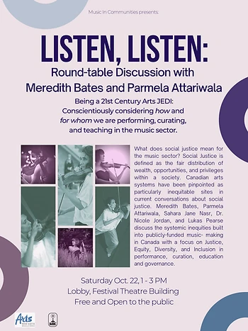 Poster for Listen Listen: Round-table Discussion
