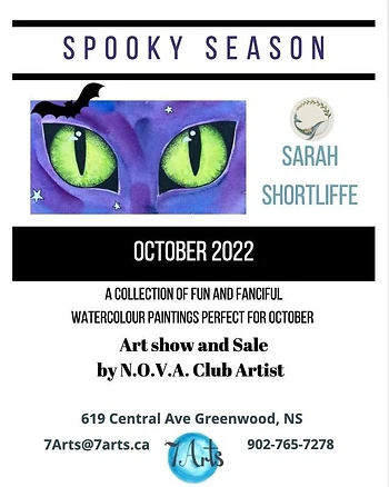 Poster for Spooky Season 7Arts Exhibit