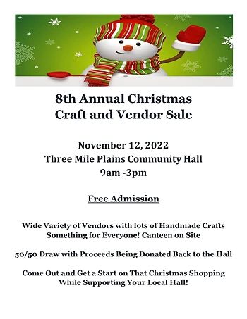 Poster for Craft and Vendor Sale