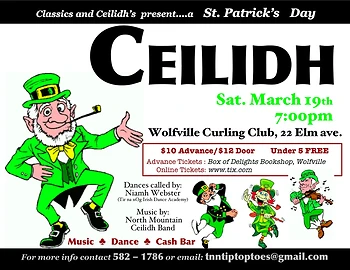 Poster for St. Patrick's Day Ceilidh