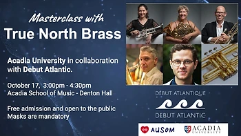 Poster for True North Brass Masterclass