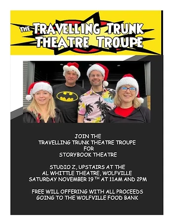 Poster for The Travelling Trunk Theatre Troupe