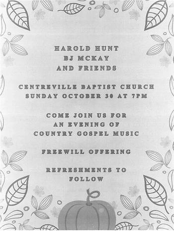 Poster for Country Gospel Concert