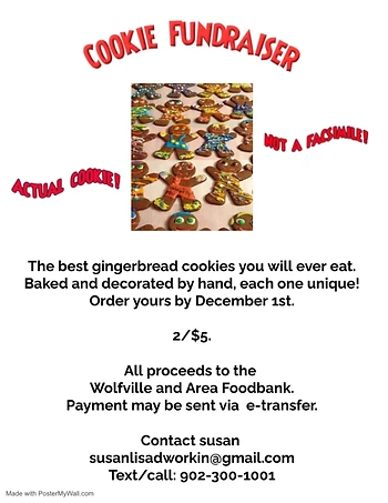 Poster for Cookie Fundraiser