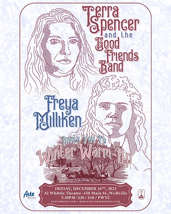 Poster for Holiday Warm Up featuring Terra Spencer with Freya Milliken!