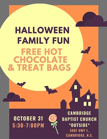 Poster for Hot Chocolate & Kids Treat Bags