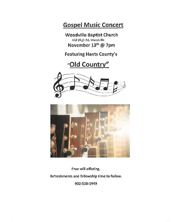 Poster for Gospel Music Concert 