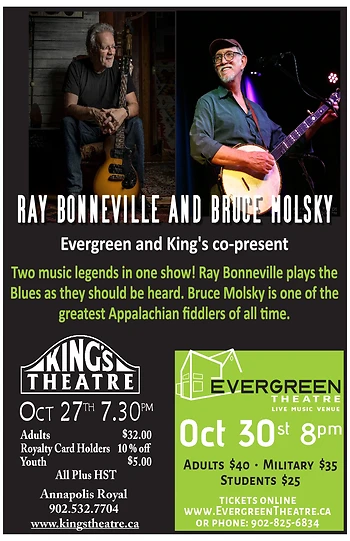 Poster for Ray Bonneville & Bruce Molsky