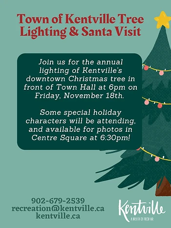 Poster for Tree Lighting & Santa Visit
