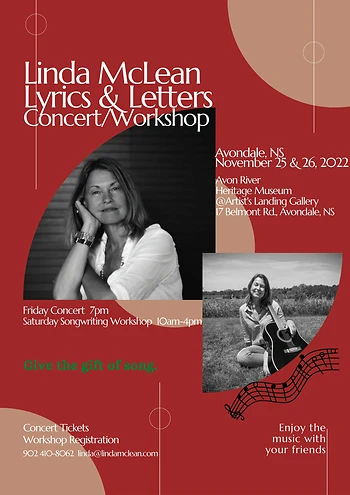 Poster for Lyrics & Letters Concert