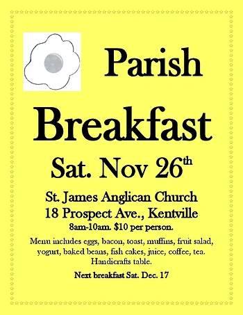 Poster for Parish Breakfast