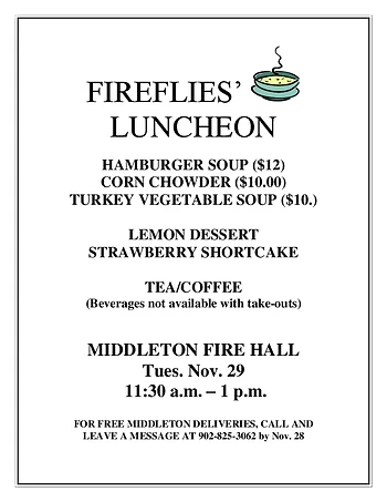 Poster for Fireflies Luncheon