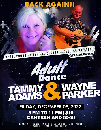 Poster for Dance with Tammy Adams & Wayne Parker