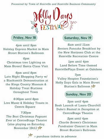 Poster for Holly Days Festival