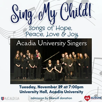 Poster for Sing, My Child - Acadia Singers