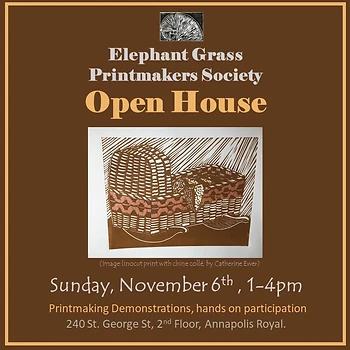 Poster for Printmakers Open Day