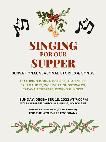 Poster for Singing for our Supper