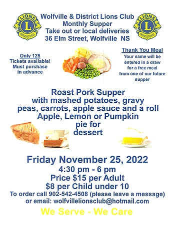 Poster for Roast Pork Takeout Supper
