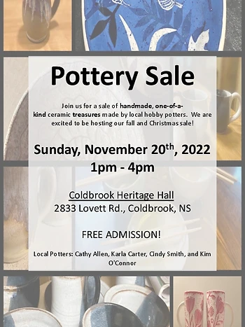 Poster for Pottery Sale