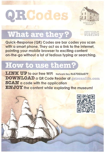 Poster for QR Codes launch