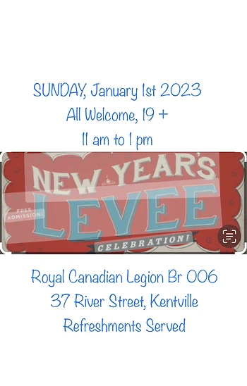Poster for New Year’s Day Levee
