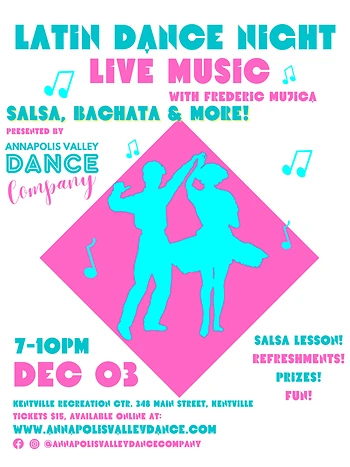 Poster for Latin Social Dance (with lesson)