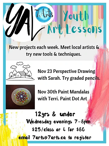Poster for Youth Art Lessons