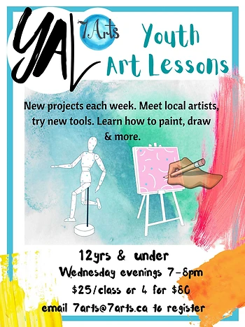 Poster for Youth Art Lessons