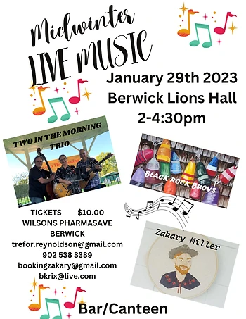 Poster for Mid Winter Musical Afternoon