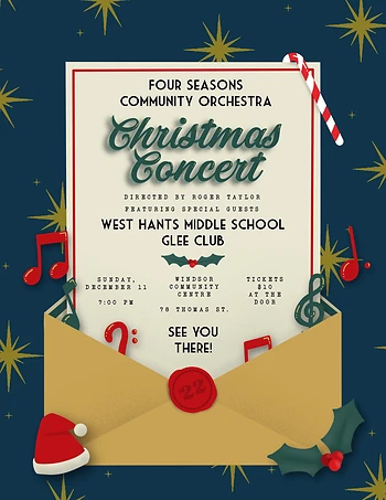 Poster for Four Seasons Orchestra Christmas Concert
