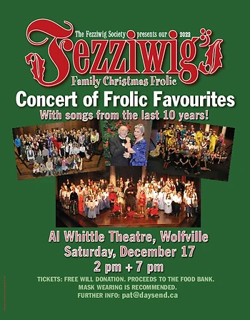 Poster for Fezzwig's Concert of Frolic Favourites