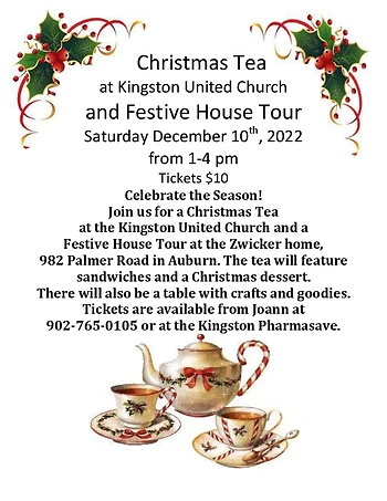 Poster for Christmas Tea, Festive House Tour