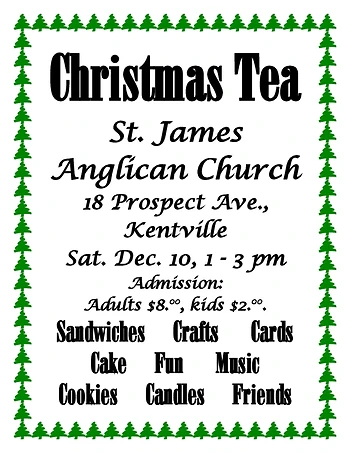 Poster for Christmas Tea
