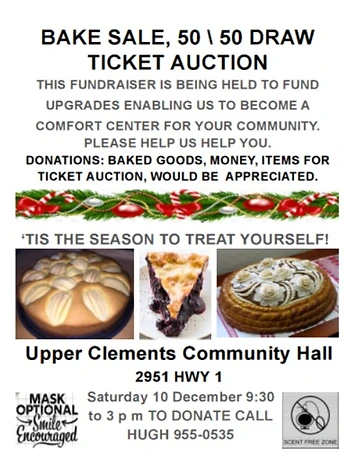 Poster for Bake Sale and Fundraiser