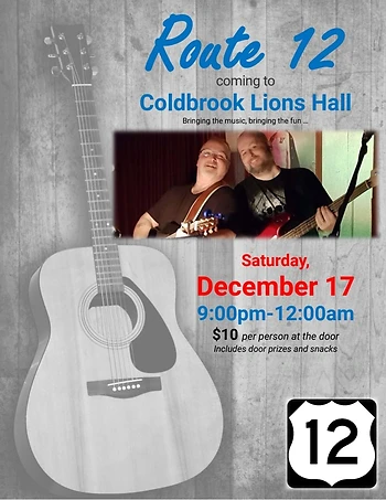 Poster for Christmas Dance with Route 12