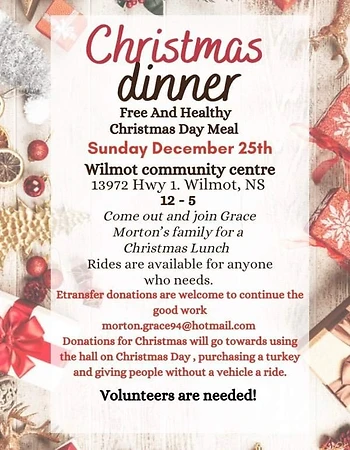 Poster for Christmas Meal