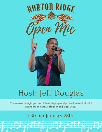 Poster for Open Mic with Jeff Douglas