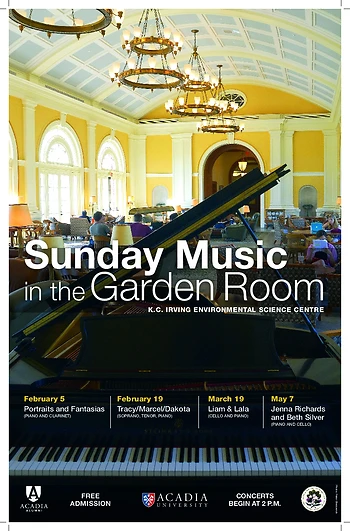 Poster for Sunday Music in the Garden Room