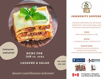Poster for Community Supper