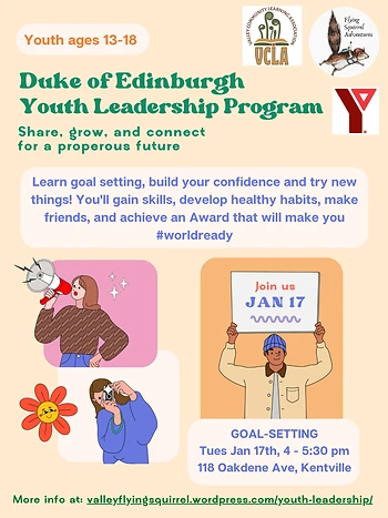 Poster for Duke of Edinburgh Youth Leadership Program