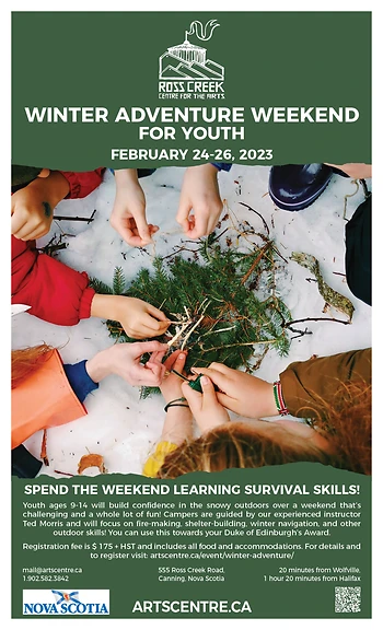 Poster for Winter Adventure Weekend for Youth