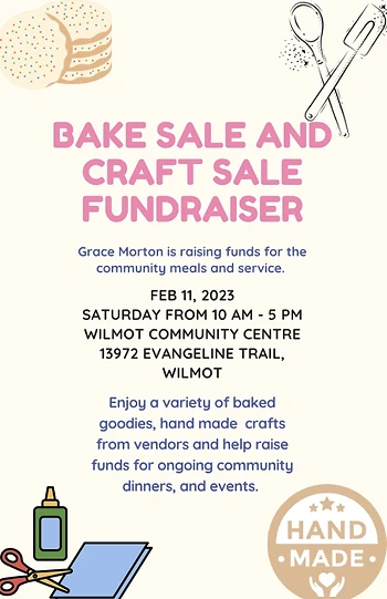Poster for Bake and Craft Sale