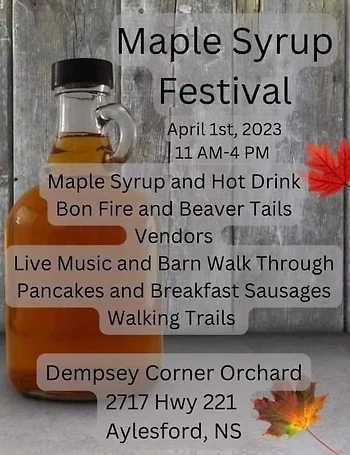 Poster for Maple Syrup Festival