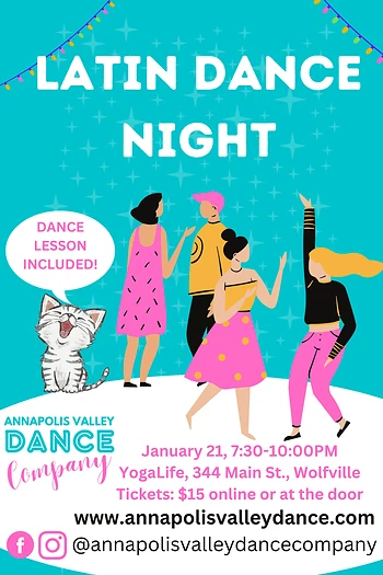 Poster for Latin Social Dance