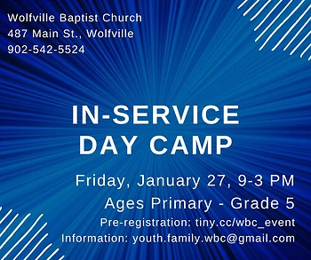Poster for Inservice Day Camp