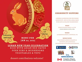 Poster for Community Supper